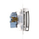 Електрична розетка Kontakt Simon Simon 54 Premium DGSZ1BZ.01/41A IP44 із заземленням шторками та прозорою кришкою (кремовий)