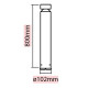 Металевий парковий світильник Osram Endura Style Cylinder 80см 6Вт (4058075205390)
