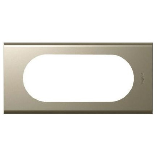 Рамка Legrand Celiane (069115) 4/5М (нікель велюр)
