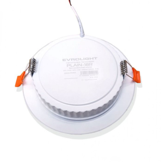 Світильник Evrolight 41066 Plain-18R 18Вт 6400К (врізний розмір 132мм)