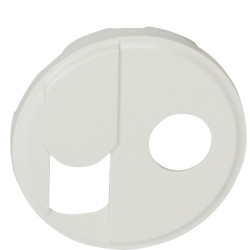 Накладка RJ-45 та TV розетки Legrand Celiane (068239) тип F (білий)