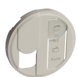Накладка RJ-45 розетки Legrand Celiane (066237) STP cat6 для оптимізованої мережі (з етикеткою) (слонова кістка)