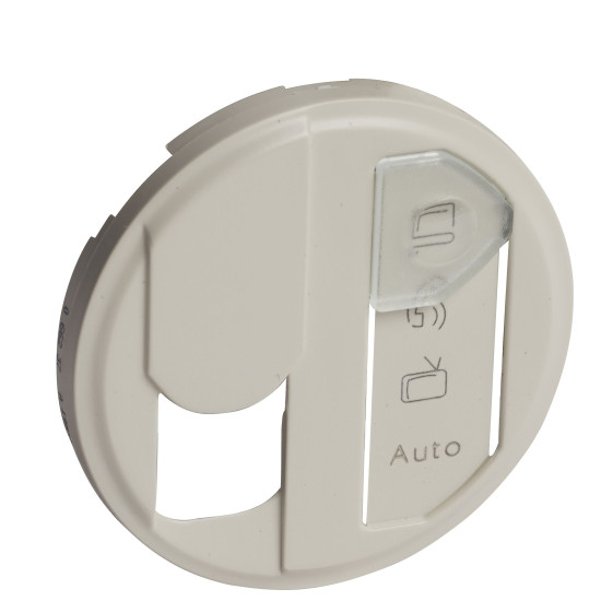 Накладка RJ-45 розетки Legrand Celiane (066237) STP cat6 для оптимізованої мережі (з етикеткою) (слонова кістка)