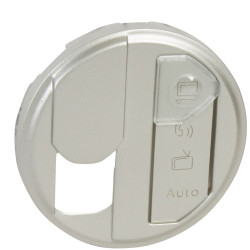 Накладка RJ-45 розетки Legrand Celiane (068591) STP cat6 для оптимізованої мережі (з етикеткою) (титан)