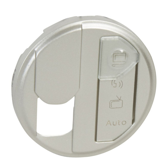 Накладка RJ-45 розетки Legrand Celiane (068591) STP cat6 для оптимізованої мережі (з етикеткою) (титан)