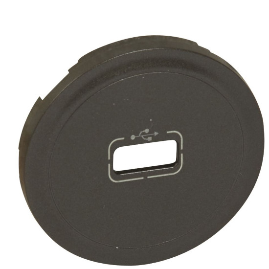 Накладка USB розетки Legrand Celiane (067950) (графіт)