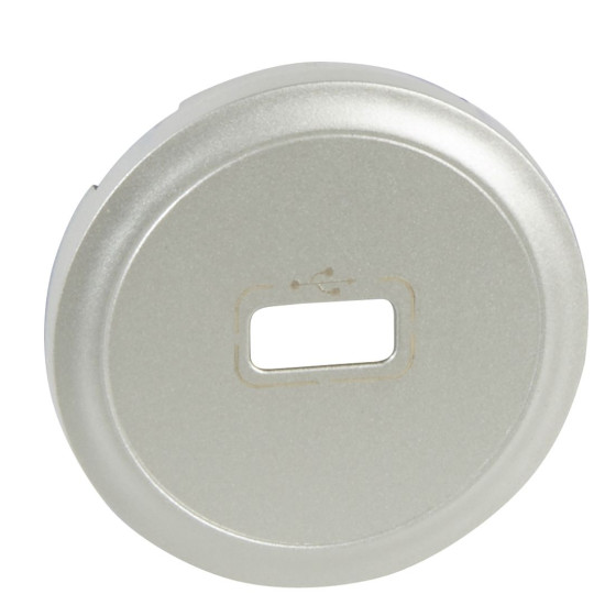 Накладка USB розетки Legrand Celiane (068553) (титан)