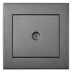 Прохідна ТВ розетка Lezard Rain (703-4288-129) (антрацит)