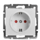 Розетка Lezard Rain (703-0288-124B) із захисними шторками дітей із з/к ПБТ (біла)