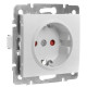 Розетка Lezard Rain (703-0288-124B) із захисними шторками дітей із з/к ПБТ (біла)