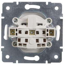 Розетка Lezard Rain (703-0288-121B) ПБТ (біла)