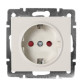 Розетка Lezard Rain (703-3088-124B) із захисними шторками дітей із з/к ПБТ (перлово-білий перламутр)