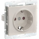 Розетка Lezard Rain (703-3088-124B) із захисними шторками дітей із з/к ПБТ (перлово-білий перламутр)