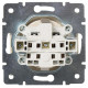 Розетка Lezard Rain (703-3088-123B) з кришкою із з/к ПБТ (перлово-білий перламутр)