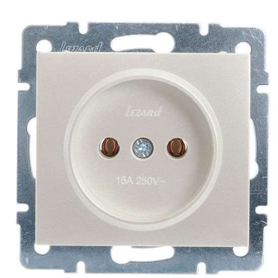 Розетка Lezard Rain (703-3088-121B) ПБТ (перлово-білий перламутр)