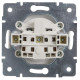 Розетка Lezard Rain (703-3088-121B) ПБТ (перлово-білий перламутр)