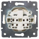 Розетка Lezard Rain (703-0388-123B) з кришкою із з/к ПБТ (кремова)