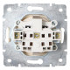 Розетка Lezard Rain (703-0388-122B) із з/к ПБТ (кремова)
