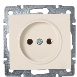 Розетка Lezard Rain (703-0388-121B) ПБТ (кремова)