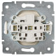 Розетка Lezard Rain (703-0388-121B) ПБТ (кремова)