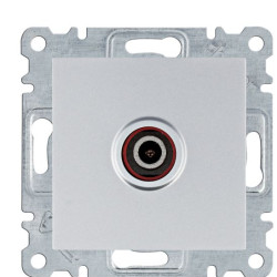ТВ розетка Hager WL3212 Lumina (срібляста)