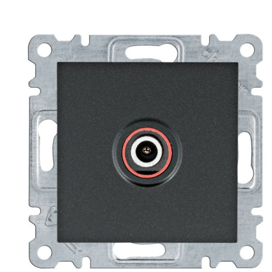 ТВ розетка Hager WL3213 Lumina (чорна)