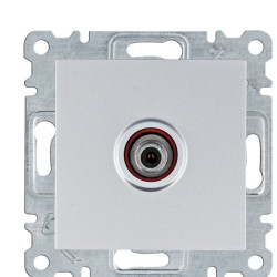 SAT розетка Hager WL3232 Lumina (срібляста)
