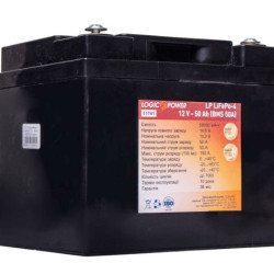 Літій залізо-фосфатний акумулятор LogicPower LP 11741 LiFePO4 12V 50Ah (BMS 50A) пластик