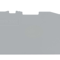 Кінцева пластина Wago 2002-1391 Topjob S до трьохконтактних клем (сіра)