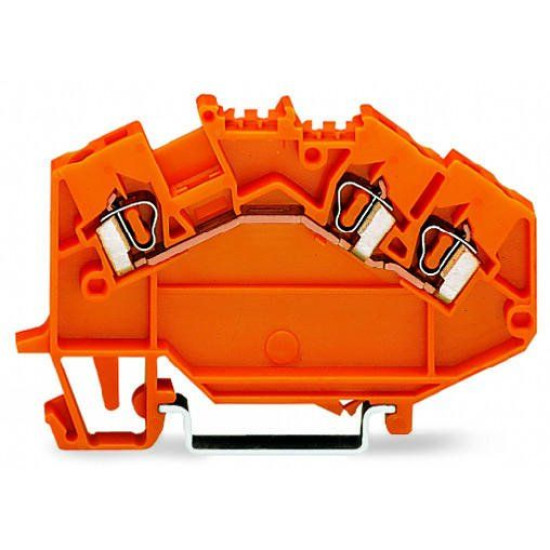 Клема Wago 780-654 TS 35 (оранжева)