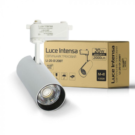Трековий світильник Евросвет Luce Intensa LI-20-01 (56772) 20Вт 4200К (білий)