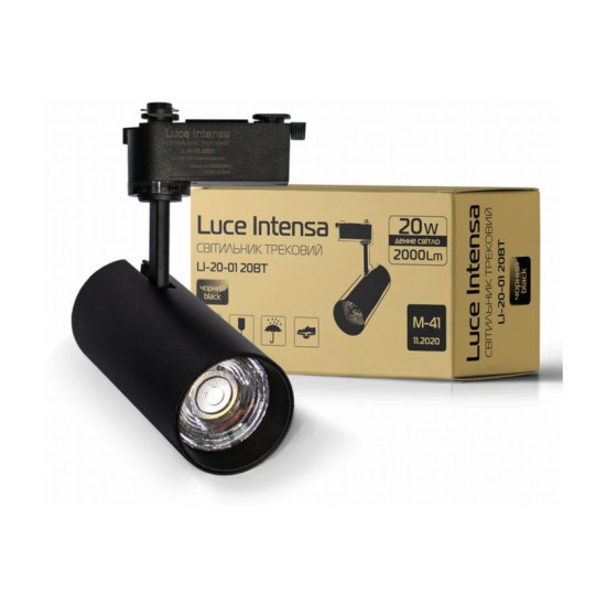 Світильник для трекової системи Евросвет Luce Intensa LI-20-01 (56773) 20Вт 4200К (чорний)