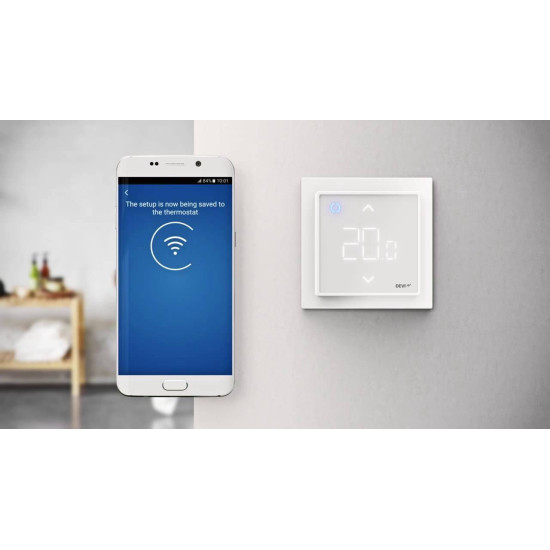 Терморегулятор Devi Smart (+5+45С) Wi-Fi 85х85мм 16A білий (140F1141)