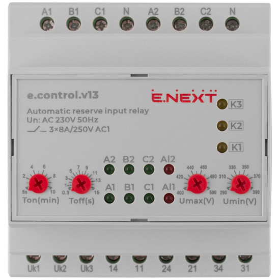 Секційне реле автоматичного введення резерву E.Next e.control.v13 (p0690023)