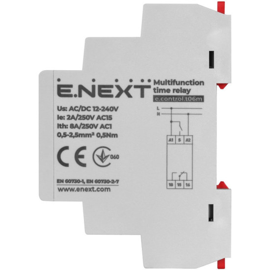 Багатофункціональне реле часу E.Next e.control.t06m (p0690012)
