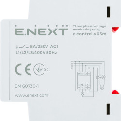 Трифазне реле контролю фаз E.Next e.control.v03m (p0690020)