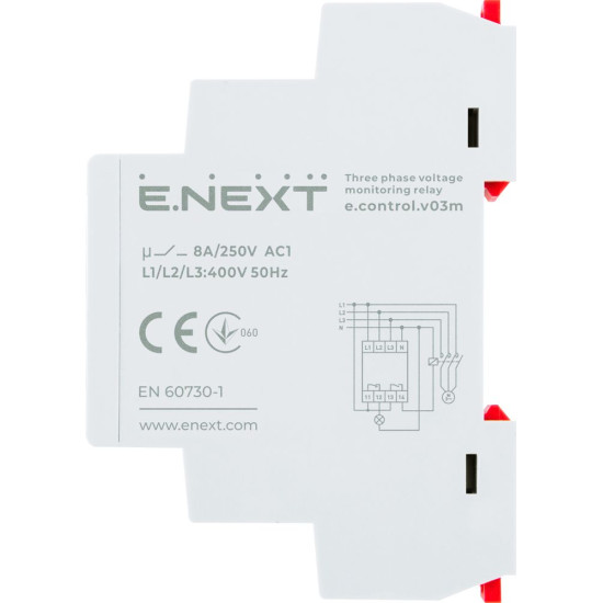 Трифазне реле контролю фаз E.Next e.control.v03m (p0690020)