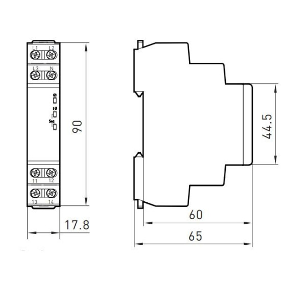Трифазне реле контролю фаз E.Next e.control.v03m (p0690020)