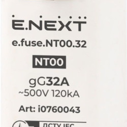 Плавкий запобіжник E.Next e.fuse.NT00.32 габарит 0032А (i0760043)