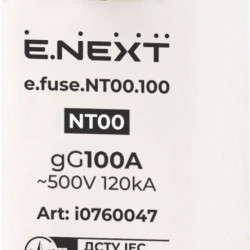 Плавкий запобіжник E.Next e.fuse.NT00.100 габарит 00100А (i0760047)