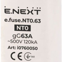 Плавкий запобіжник E.Next e.fuse.NT0.63 габарит 0 63А (i0760050)