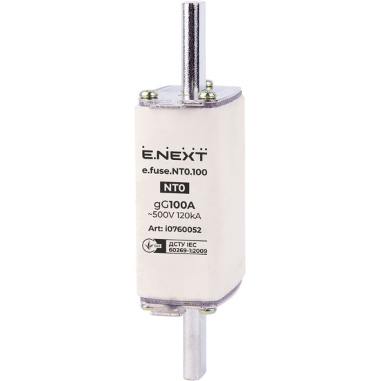 Плавкий запобіжник E.Next e.fuse.NT0.100 габарит 0 100А (i0760052)