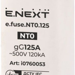 Плавкий запобіжник E.Next e.fuse.NT0.125 габарит 0 125А (i0760053)