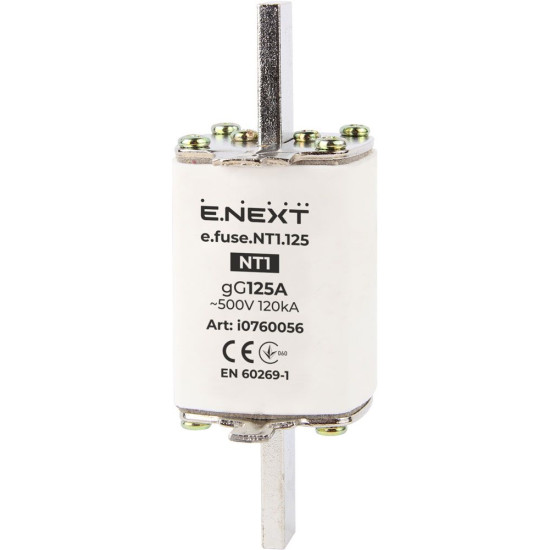 Плавкий запобіжник E.Next e.fuse.NT1.125 габарит 1125А (i0760056)