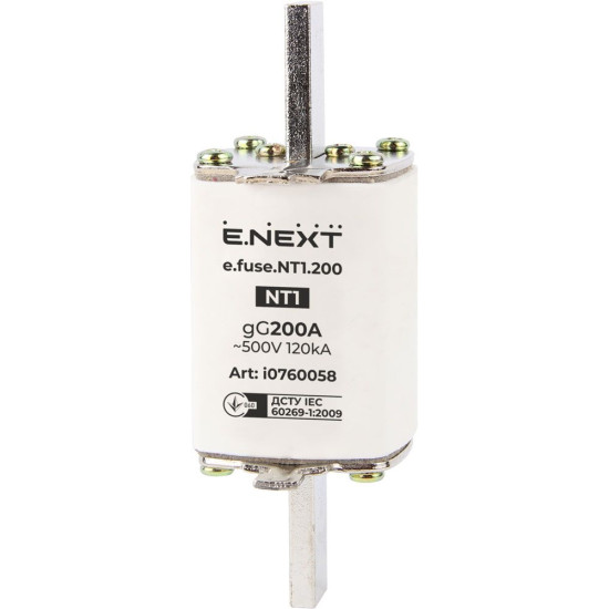 Плавкий запобіжник E.Next e.fuse.NT1.200 габарит 1200А (i0760058)