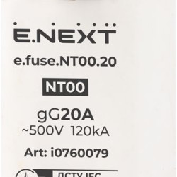 Плавкий запобіжник E.Next e.fuse.NT00.20 габарит 00 20А (i0760079)