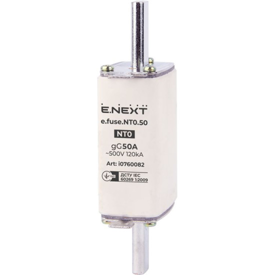 Плавкий запобіжник E.Next e.fuse.NT0.50 габарит 0 50А (i0760082)