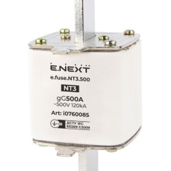 Плавкий запобіжник E.Next e.fuse.NT3.500 габарит 3500А (i0760085)