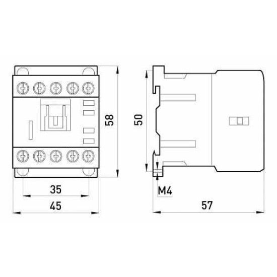 Малогабаритний контактор E.Next e.industrial.ukc.12M.220.NO 12А 220В NO (i.0090018)
