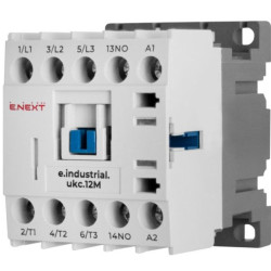 Малогабаритний контактор E.Next e.industrial.ukc.12M.220.NO 12А 220В NO (i.0090018)